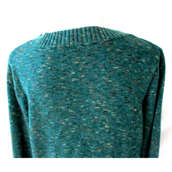 Croft & Barrow Women's Green Long Sleeve Stretch V-Neck Sweater Size Large - Picture 6 of 10